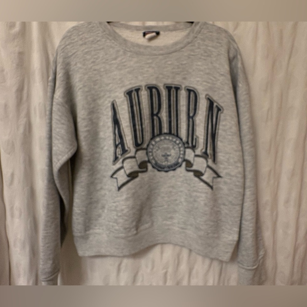 Size large Auburn University, gray champion sweatshirt.